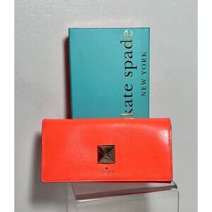 Kate Spade New York New Bond Street Cyndy Wallet in Flo Coral  - NIB
